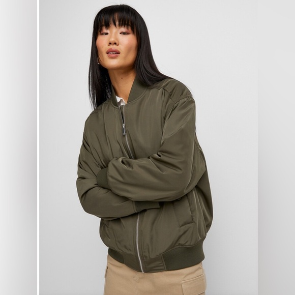 Simons Jackets & Blazers - brand new Trendy loose Bomber Jacket – Simons, M  with tag on !